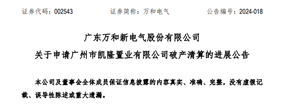 万和电气申请凯隆置业破产清算，恒大系核心控股平台何去何从？插图