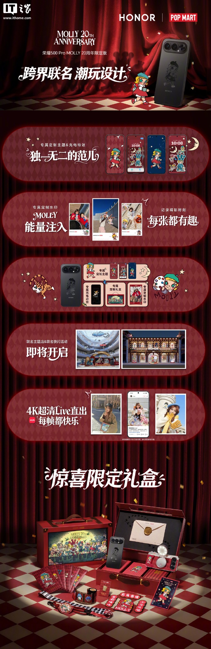 荣耀 500 Pro MOLLY 20 周年限定版发布，售价及活动介绍插图1